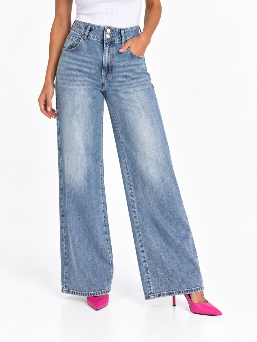 Habitual High Rise Wide Leg Jeans 10/30